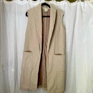 Joie Beige Sleeveless Vest